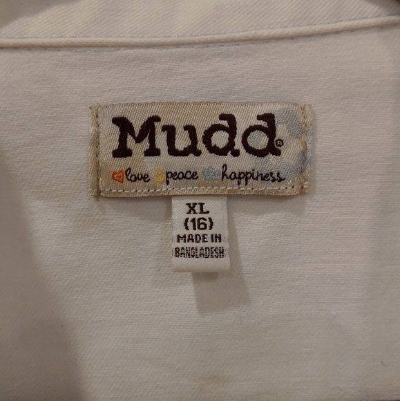 MUDD white denim jean jacket - Picture 4 of 6